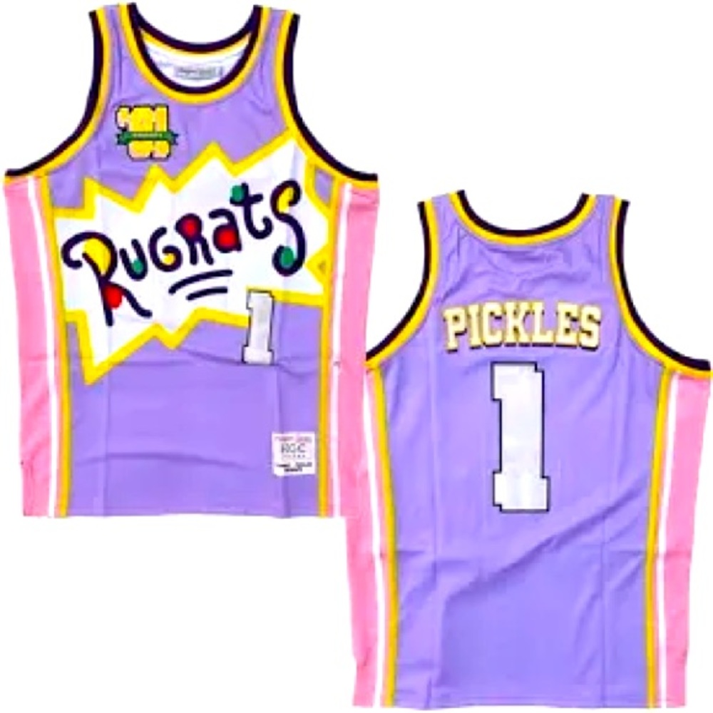 Size small, number 1 Tommy pickles rugrats jersey, multi color,material cotton